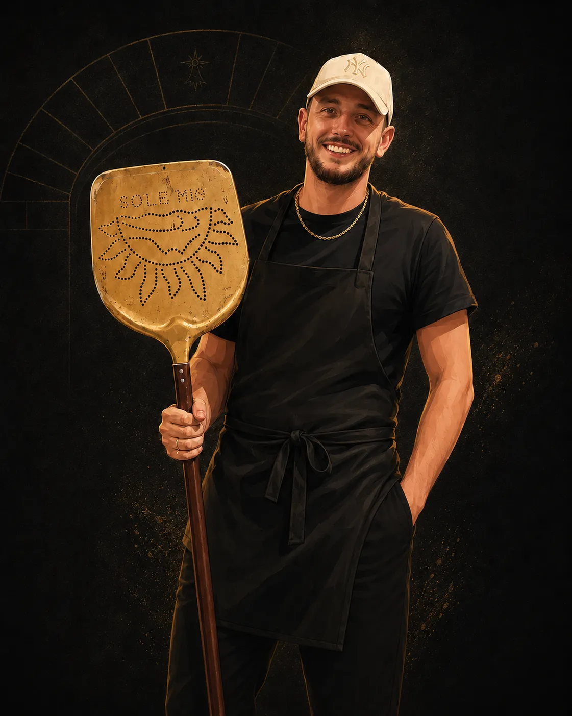 Pizzaiolo Florentin Rio au travail Florentin Rio - Pizzaiolo DEL RIO
